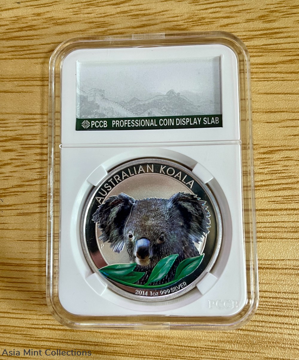 coins ingots bullion 2014 australian koala 1oz 999 silver coloured coin