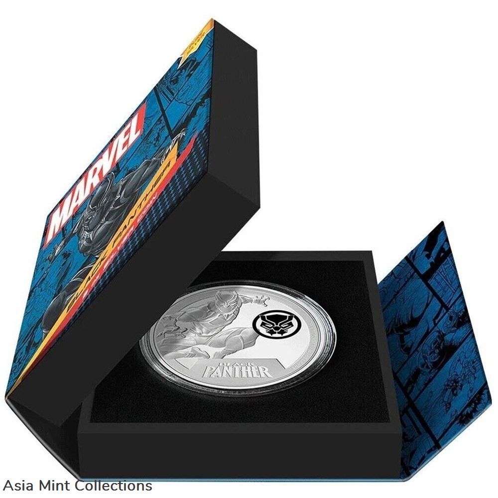 coins ingots bullion silver coin 2023 niue 10 black panther marvel classics 3 3 oz silber 999 pp mit ovp