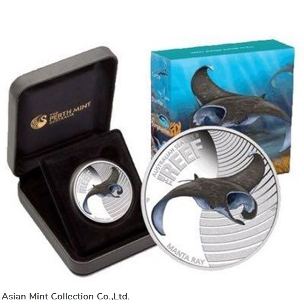 coins ingots bullion silver coin 2012 sea life the reef manta ray