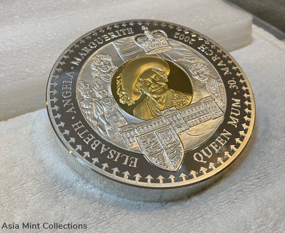 2002 Zambia 3-Kilos 100,000 Kwacha "The Memorial of The Queen Elizabeth The Queen Mother" 3 coins ingots bullion silver coin 2002 zambia 3 kilos 100 000 kwacha the memorial of the queen elizabeth the queen mother