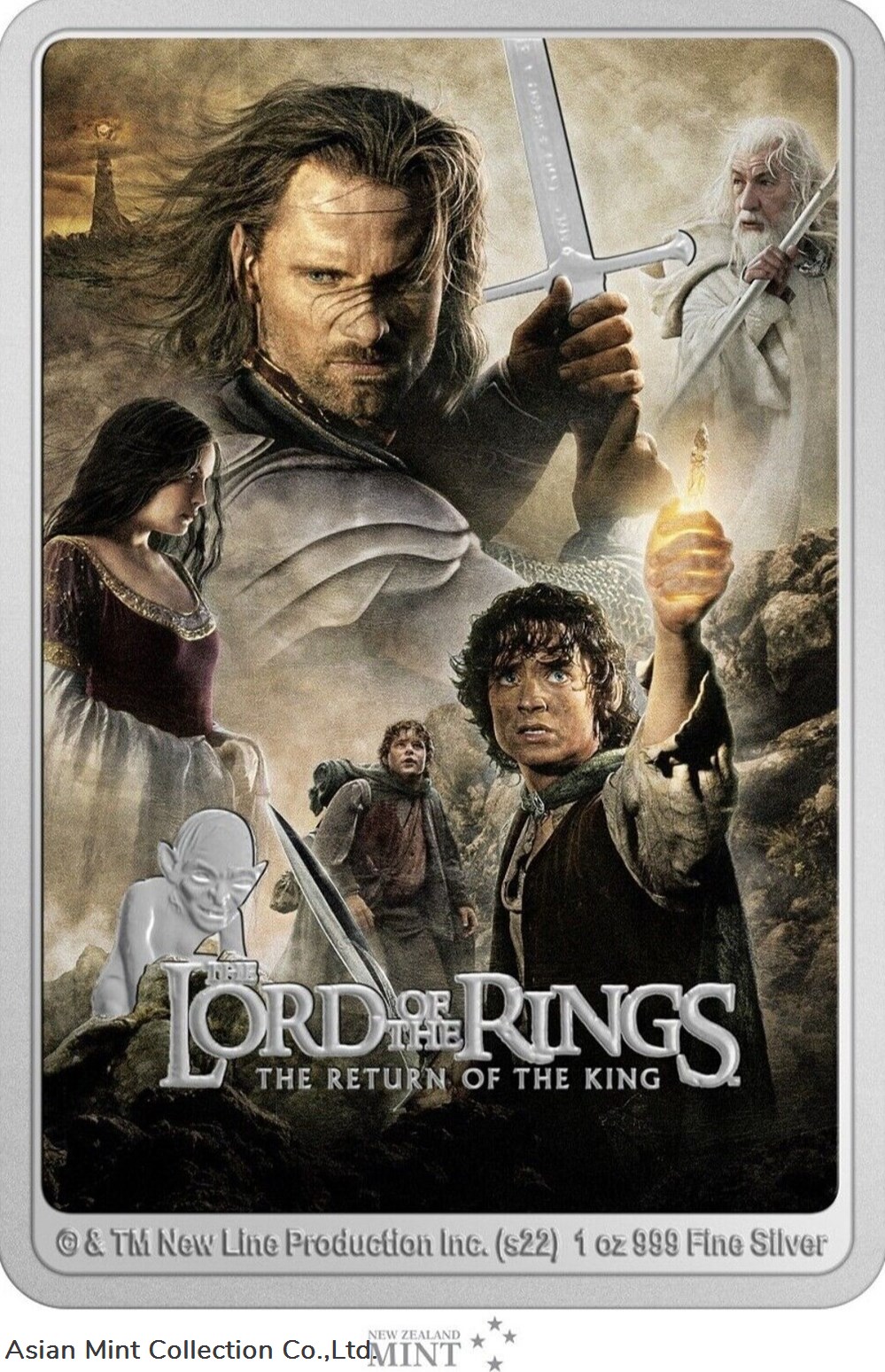 2022 Niue Lord of the Rings The Return of the King 1oz Silver Poster Coin coins ingots bullion 2022 niue lord of the rings the return of the king 1oz silver poster coin