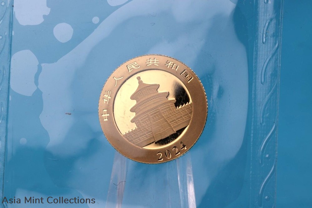 2024 - China 50 Yuan Panda 3 Grams 999 Gold in Original Packaging Film Welded 5 coins ingots bullion coin 2024 china 50 yuan panda 3 grams 999 gold in original packaging film welded