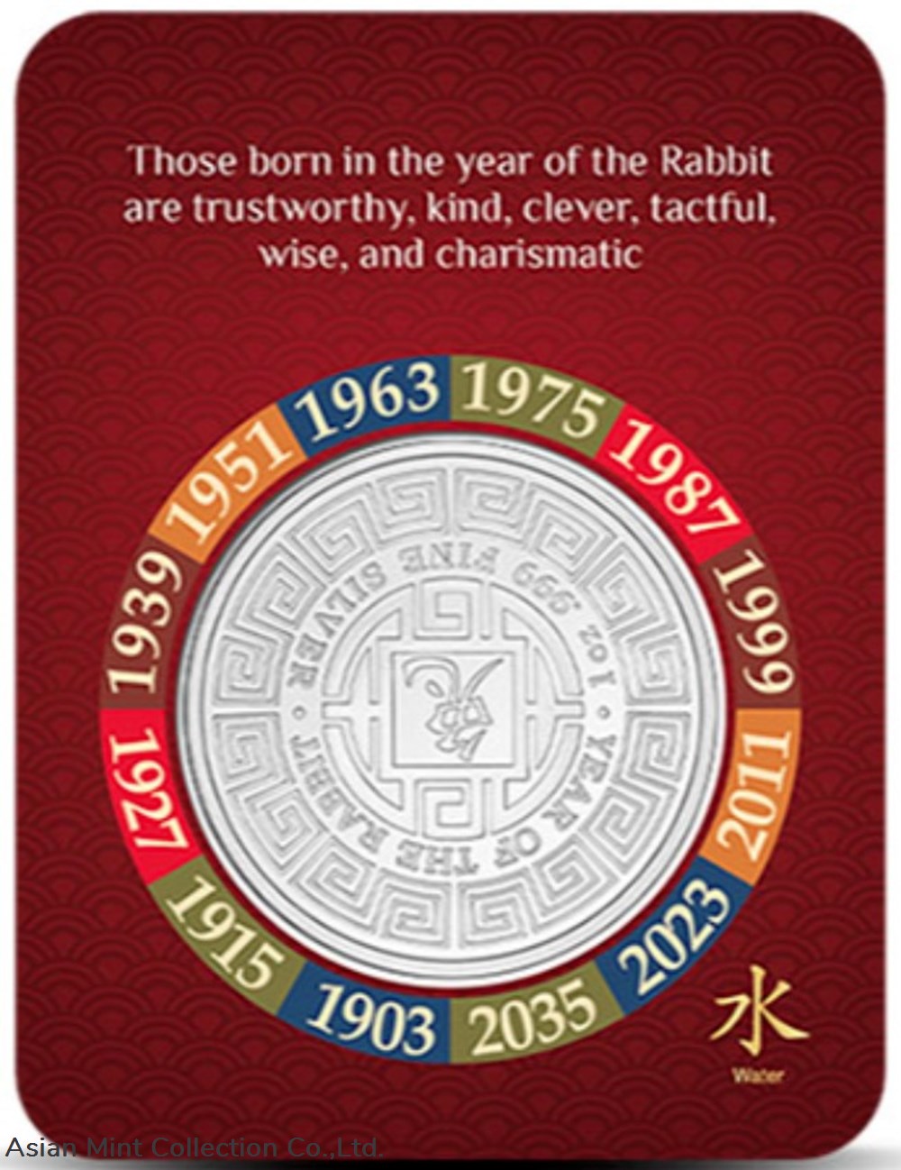 coins ingots bullion coin 2023 1 oz year of the rabbit on card silver round 999 fine silver