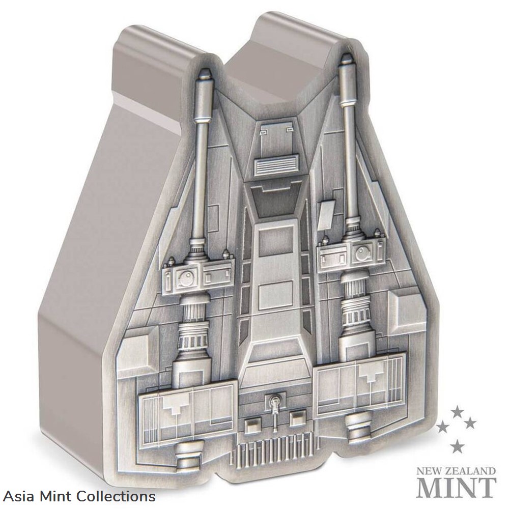 coins ingots bullion 2023 niue star wars mandalorian vehicle snowspeeder 1oz silver antiqued coin