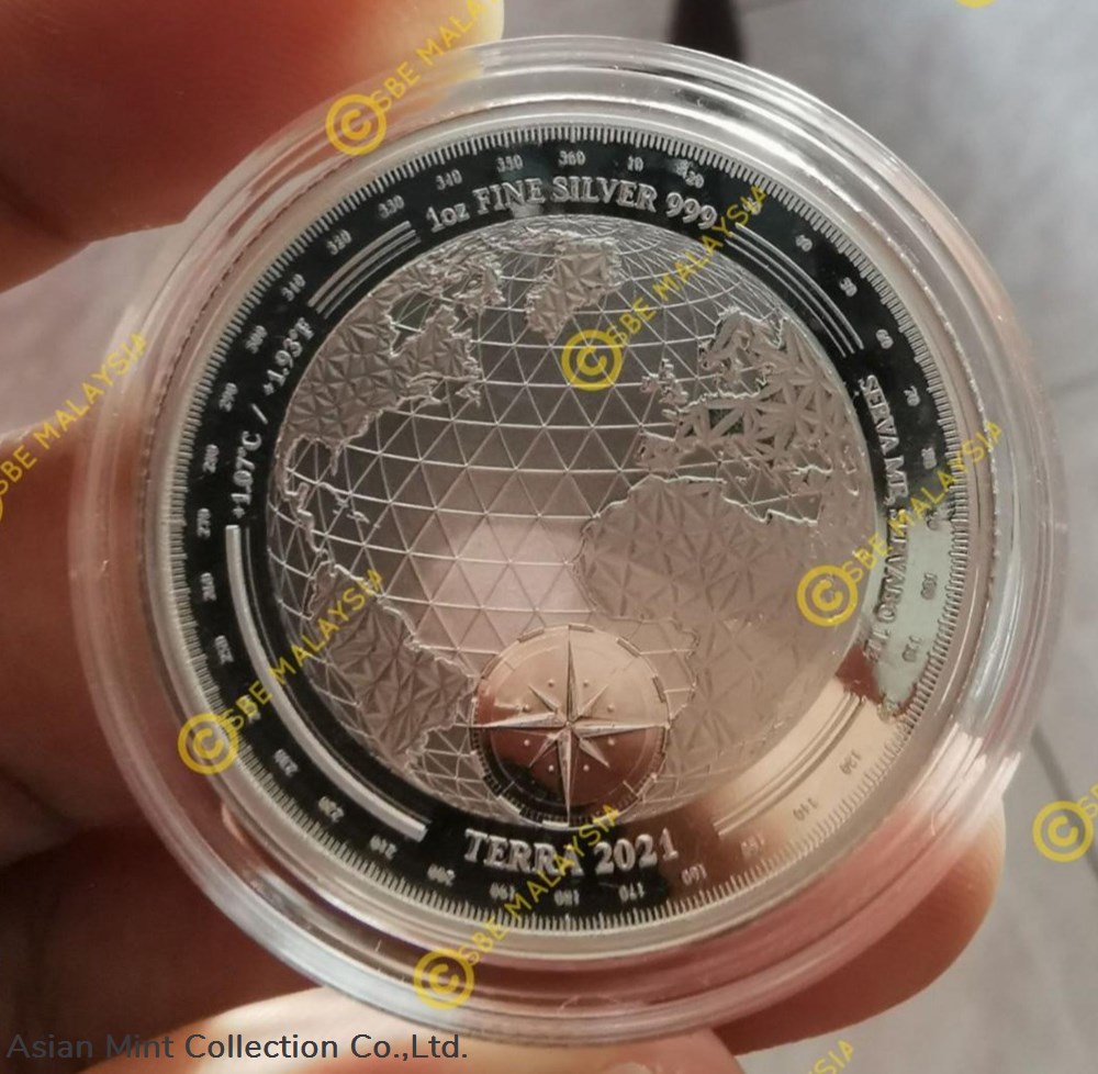 2021 Tokelau Terra Proof Silver Coin : Silver (AG)(1 Troy Oz) Metal Purity: 99.9 coins 2021 tokelau terra proof silver coin silver ag 1 troy oz metal purity 99 9