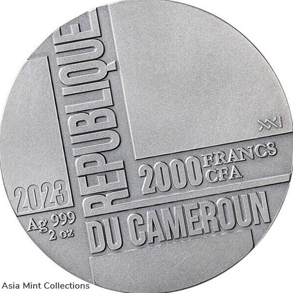 2023 - Time is Money 2 oz Antique finish Silver Coin 2000 Francs CFA Cameroon 4 coins ingots bullion 2023 time is money 2 oz antique finish silver coin 2000 francs cfa cameroon