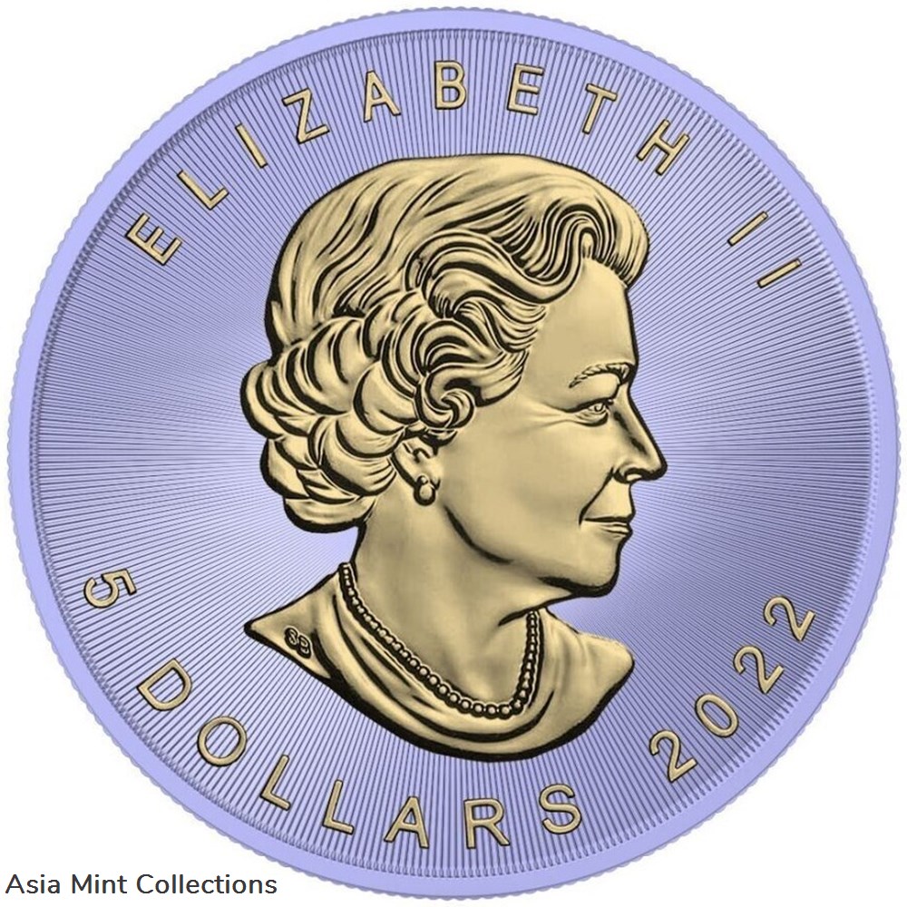 2022 - 1 Oz Silver Coin $5 Canada Maple Leaf Murano Glass Series - Tit Bird 5 coins ingots bullion 2022 1 oz silver coin 5 canada maple leaf murano glass series tit bird