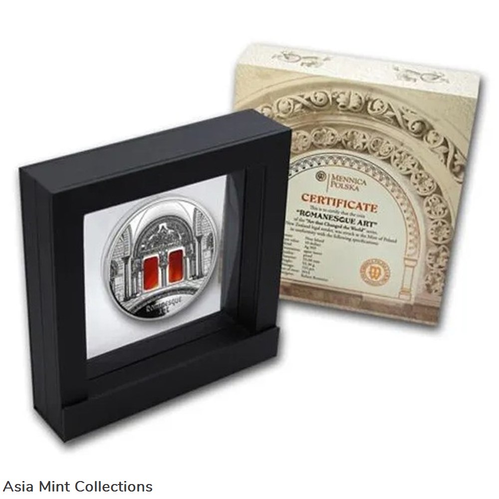 2014 - Romanesque Art The Art that Changed the World Antique finish Silver 1$ Niue 3 coins ingots bullion coin 2014 romanesque art the art that changed the world antique finish silver 1 niue
