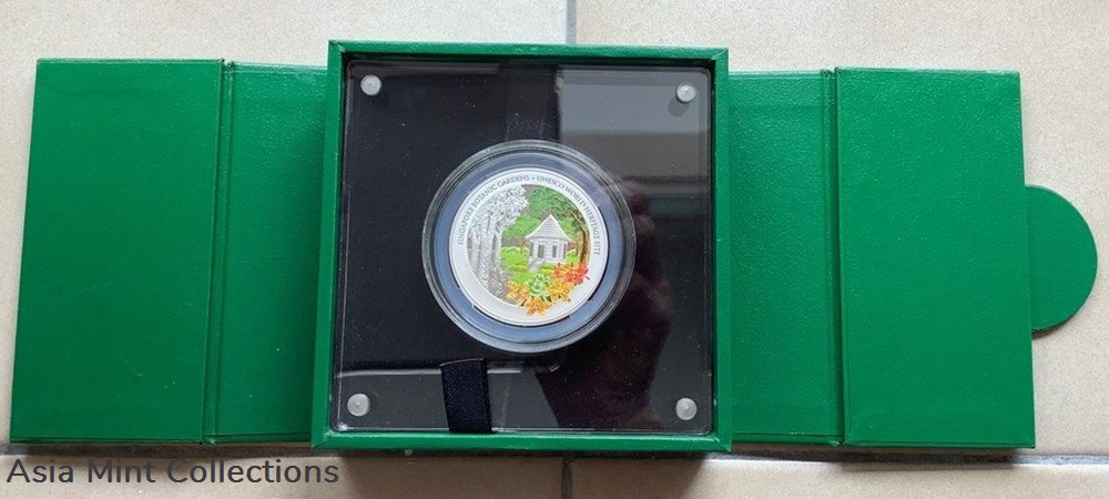 coins ingots bullion 2016 singapore botanic gardens silver proof colour coin