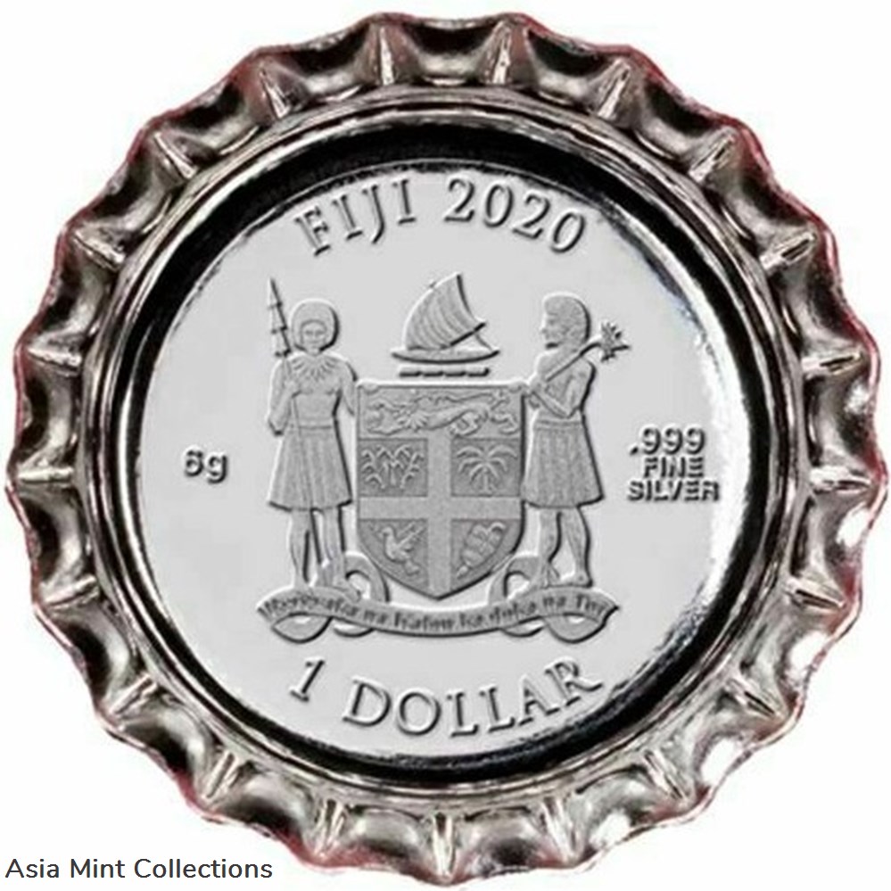 2020 Coca-Cola Chinese Version Silver Collectible Cap Pure Silver Coin W/O coa 4 coins 2020 coca cola chinese version silver collectible cap pure silver coin w o coa