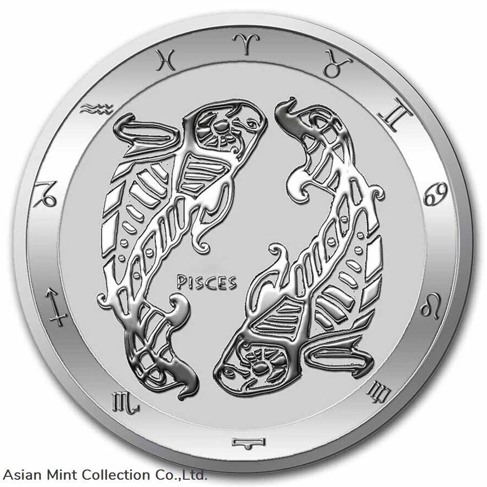 2022 Tokelau 1 oz .999 Silver $5 Zodiac Series: PISCES ~~ in Capsule coins ingots bullion coin 2022 tokelau 1 oz 999 silver 5 zodiac series pisces in capsule