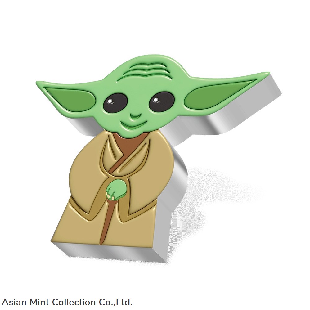 2022 - Star Wars™ – Yoda™ 1oz Silver Chibi® Coin 3 coins ingots bullion 2022 star wars yoda 1oz silver chibi coin
