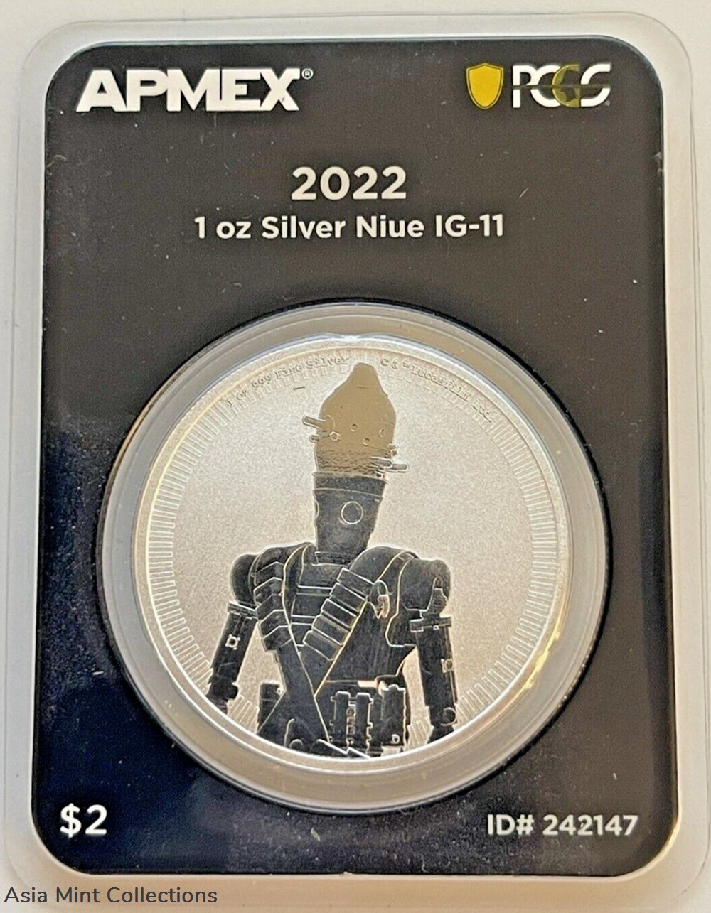 2022 Niue Star Wars IG-11 1 Oz 999 Fine Silver Coin MD Premier PCGS First Strike coins ingots bullion 2022 niue star wars ig 11 1 oz 999 fine silver coin md premier pcgs first strike