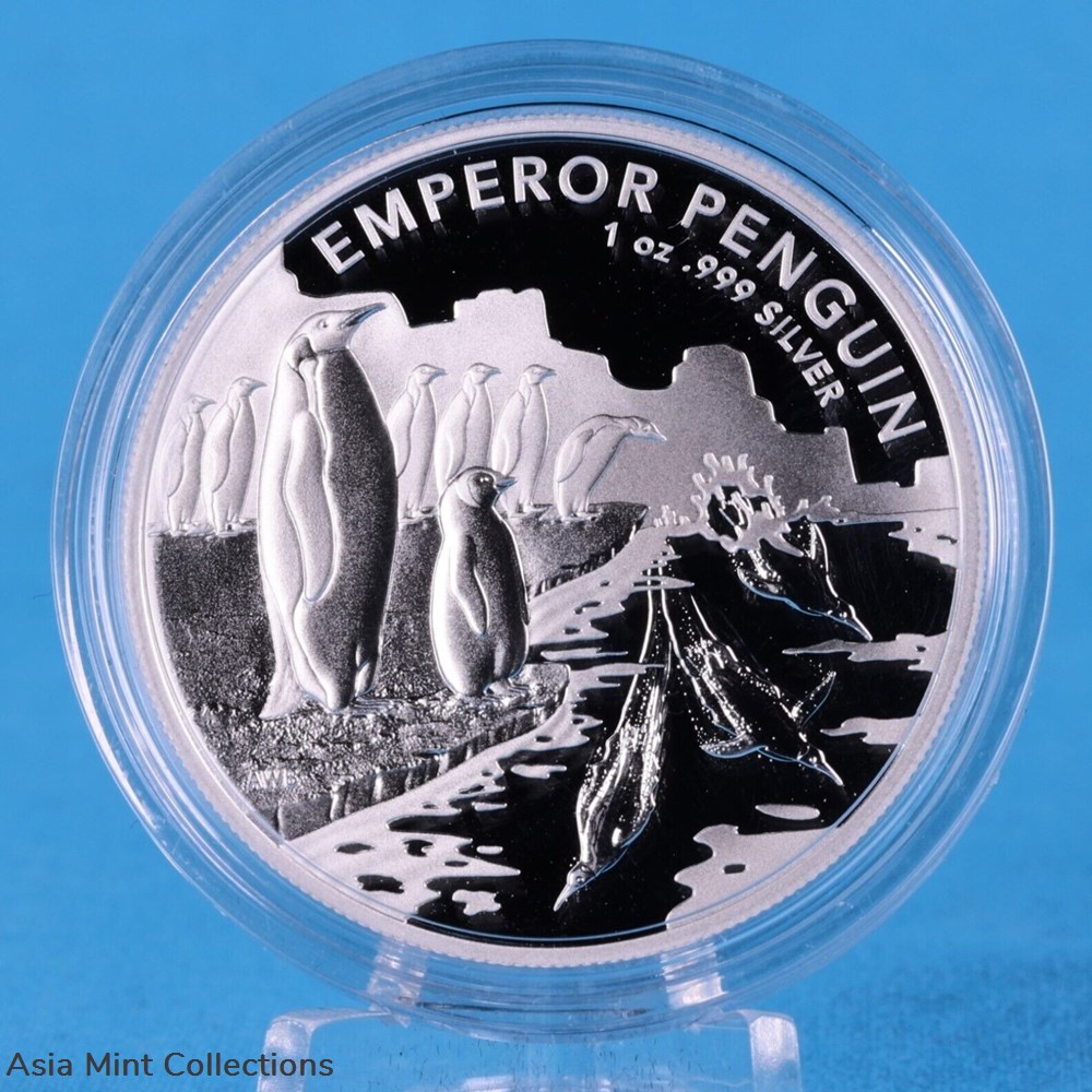 coins ingots bullion coin 2023 antarctic emperor penguin 1st 1 oz silver australia 1 oz 999 silver st bu