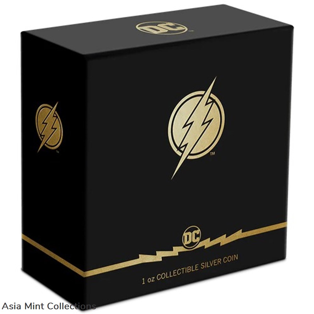 2021 NIUE $2 DC The Flash Emblem 1oz Silver Coin 4 coins ingots bullion 2021 niue 2 dc the flash emblem 1oz silver coin
