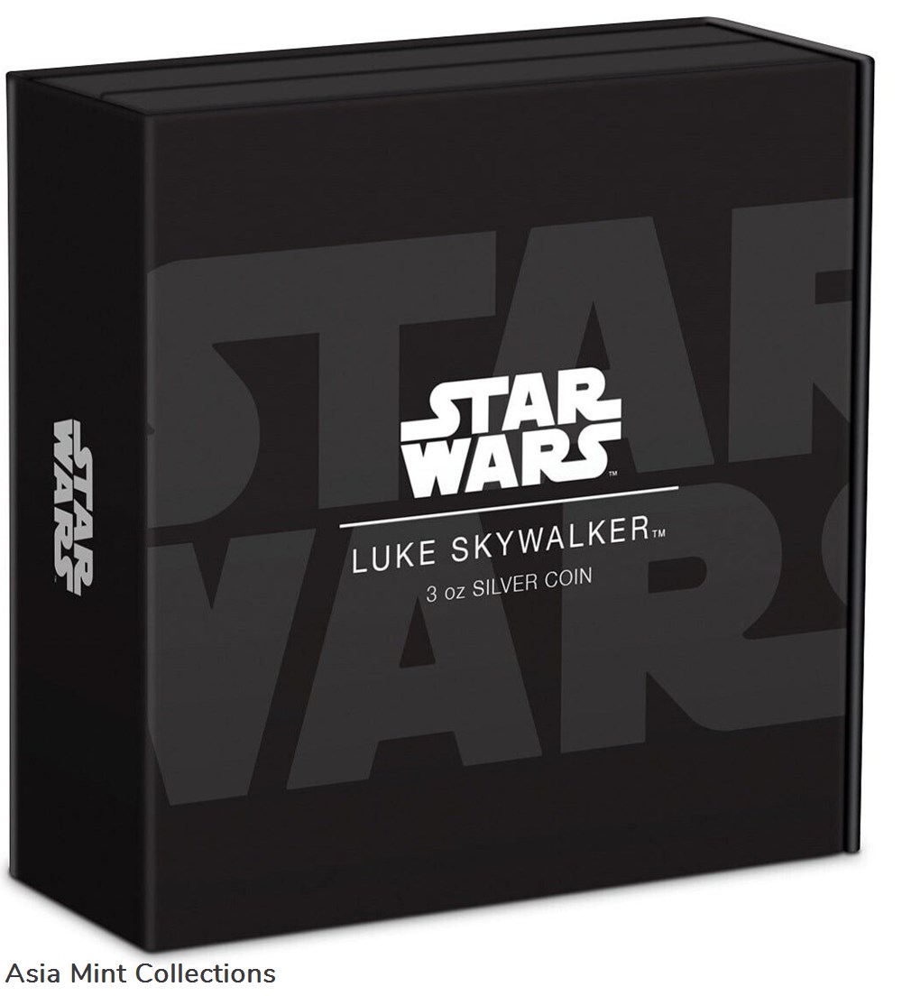 2023 Niue Star Wars Luke Skywalker 3oz Silver Colorized Proof Coin 7 coins ingots bullion 2023 niue star wars luke skywalker 3oz silver colorized proof coin