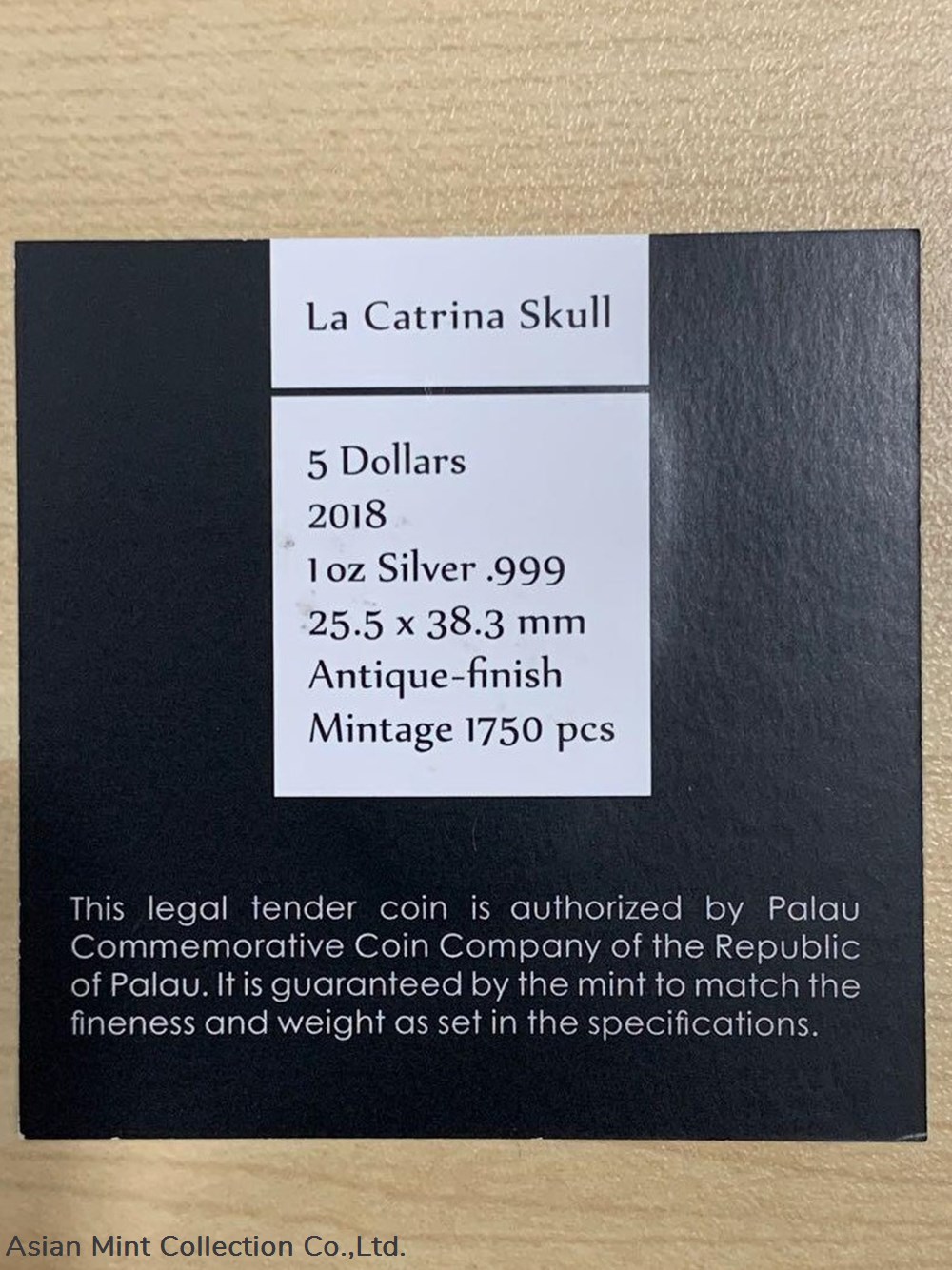 coins ingots bullion 2018 1 oz palau la catrina skull high relief antiqued silver coin