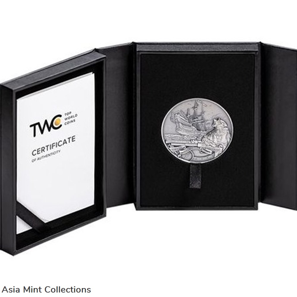 2023 - Queen Anne's Revenge Captains of Fortune 2 oz Silver Coin 5$ Barbados 7 coins ingots bullion 2023 queen anne s revenge captains of fortune 2 oz silver coin 5 barbados