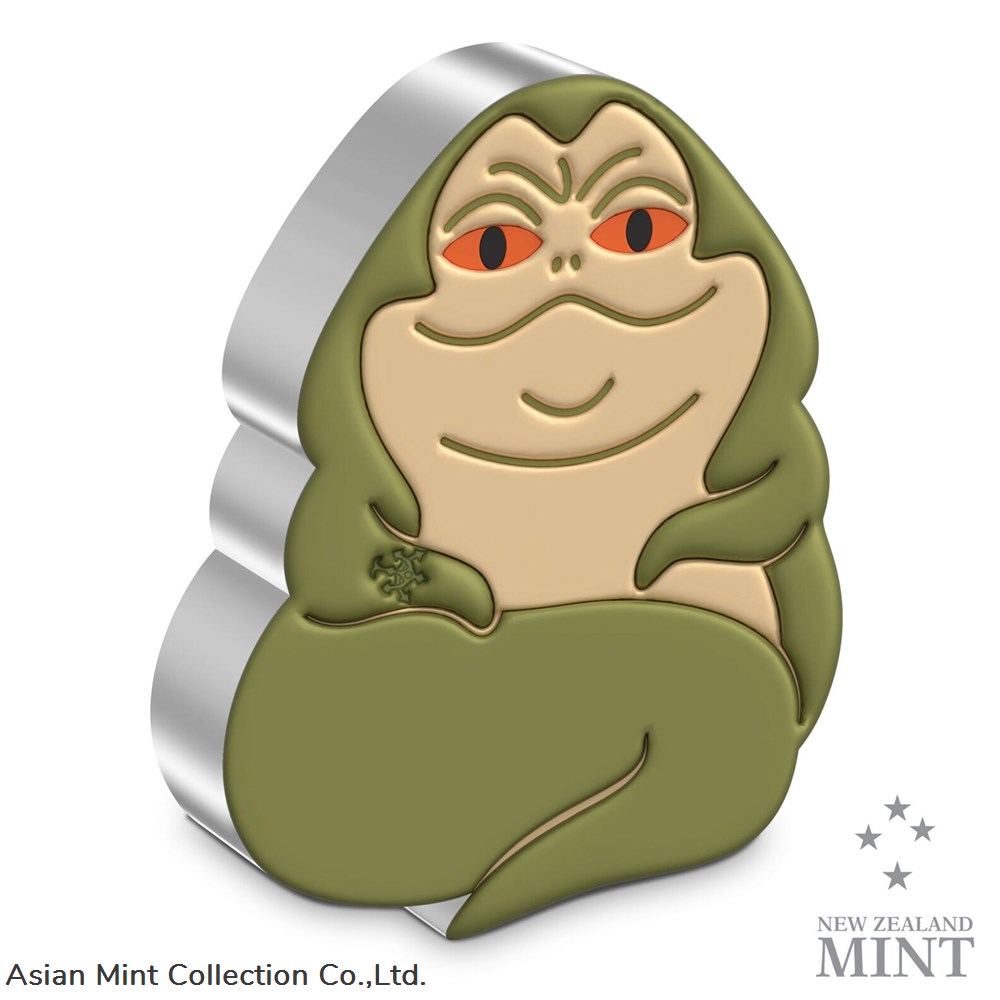 2023 - Niue Star Wars Jabba the Hutt Mega Chibi 2oz Silver Proof Coin coins ingots bullion ingot 2023 niue star wars jabba the hutt mega chibi 2oz silver proof coin