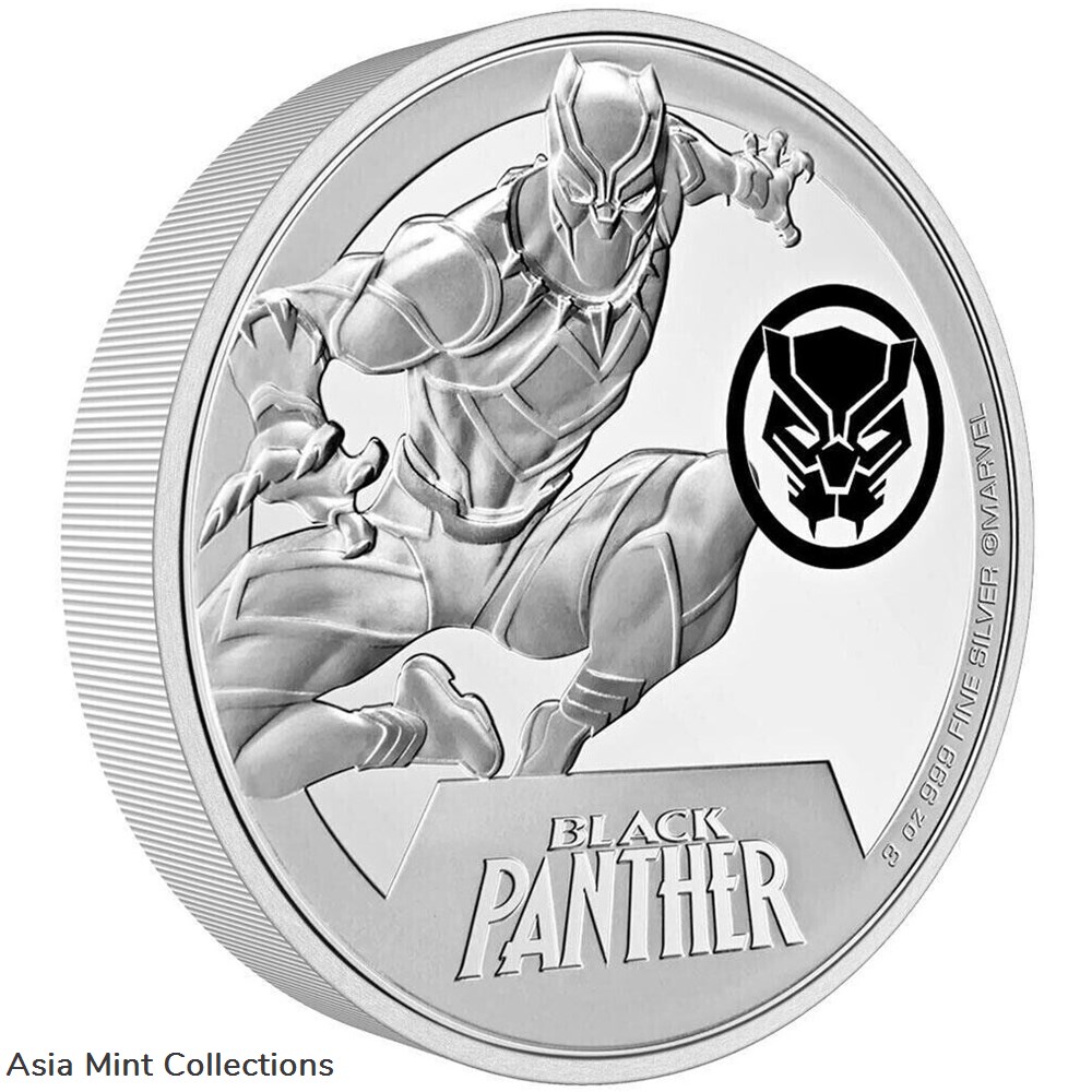 coins ingots bullion silver coin 2023 niue 10 black panther marvel classics 3 3 oz silber 999 pp mit ovp