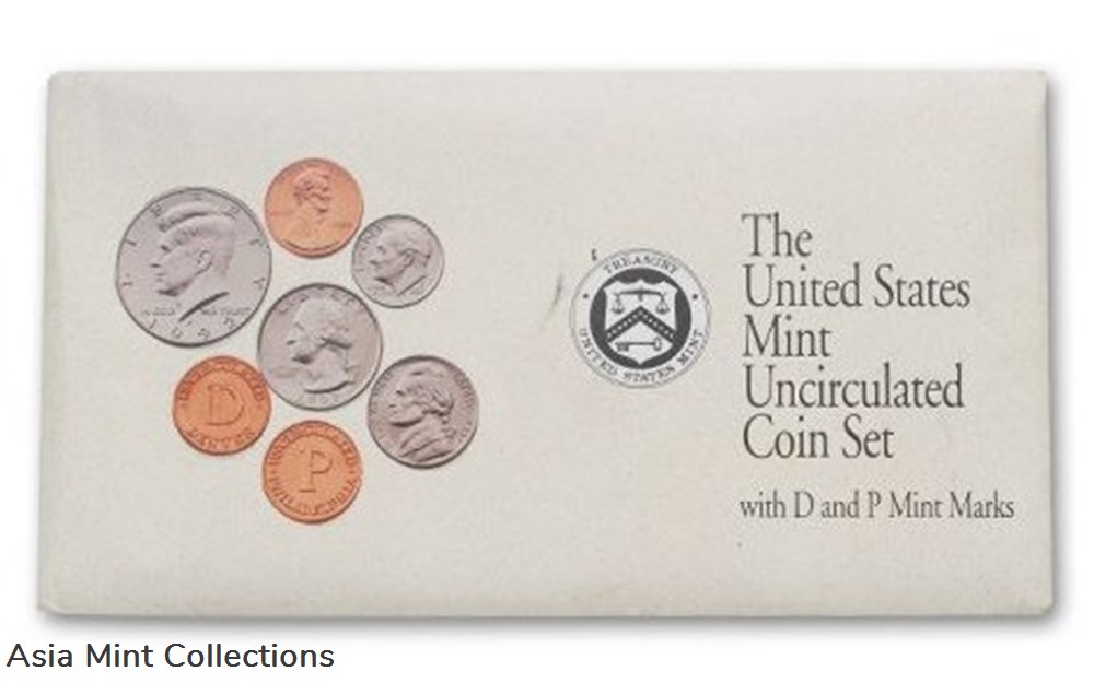 coins world united states 1992 u s mint uncirculated coin set with d and p mint marks