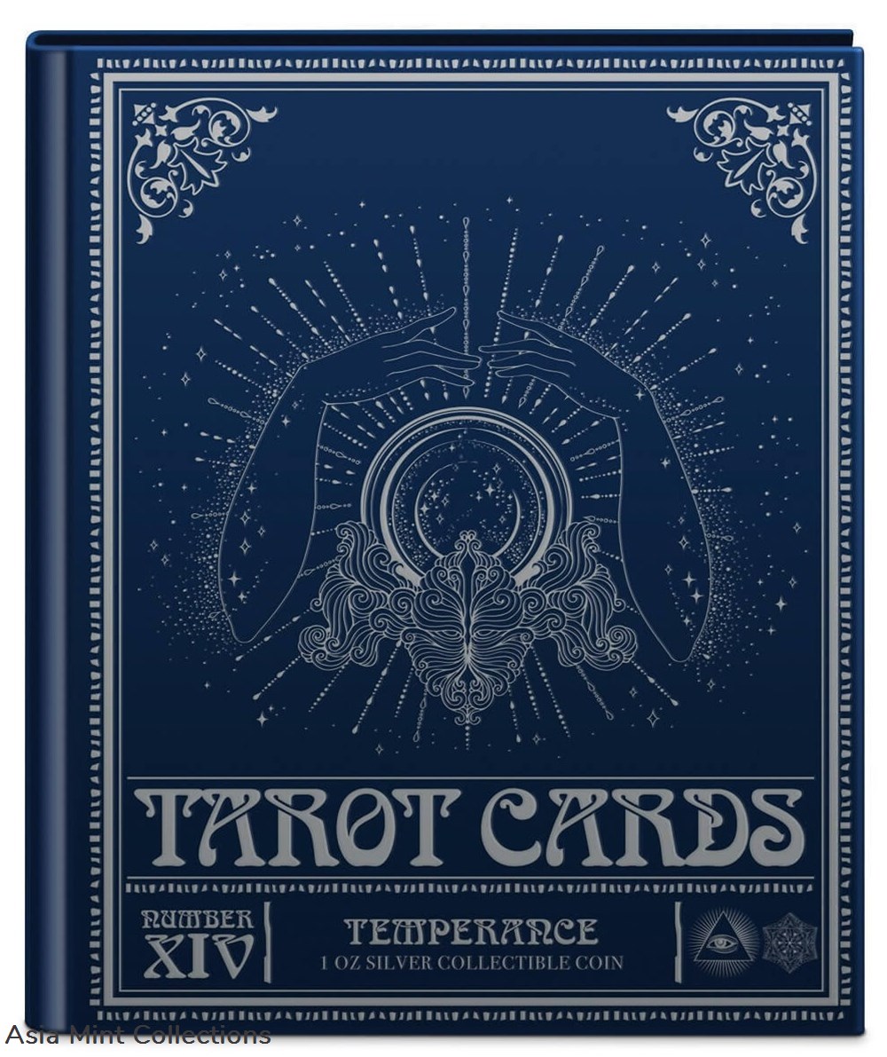 2023 Niue Tarot Cards XIV Temperance 1oz Silver Colorized Proof Coin 4 coins ingots bullion 2023 niue tarot cards xiv temperance 1oz silver colorized proof coin