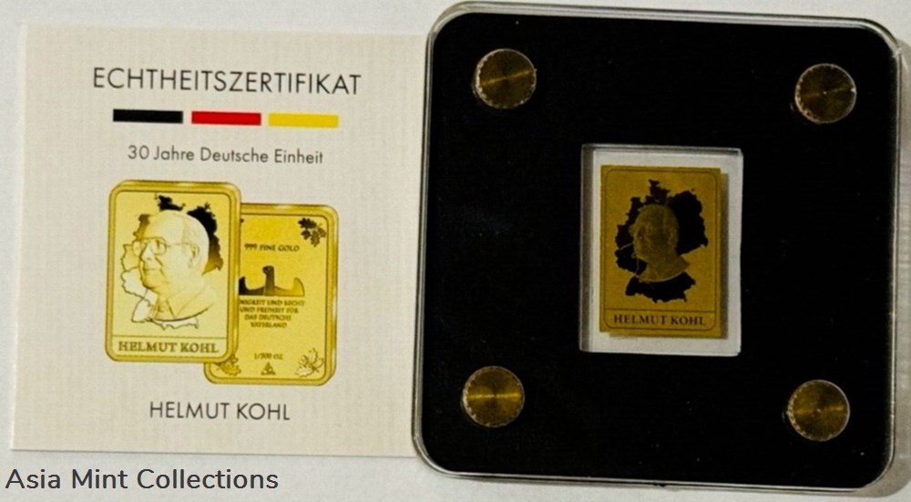 1990 - Coin | Coin Helmut Kohl Fine Gold 999/1000 | Fine Gold 999/1000 coins ingots bullion 1990 coin coin helmut kohl fine gold 999 1000 fine gold 999 1000