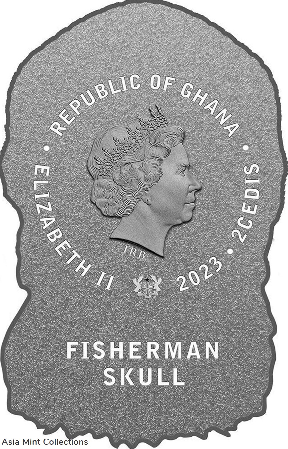 2023 Ghana Fisherman Skull Silver Plated 27.2g CN Coin - 2,000 Mintage coins 2023 ghana fisherman skull silver plated 27 2g cn coin 2 000 mintage