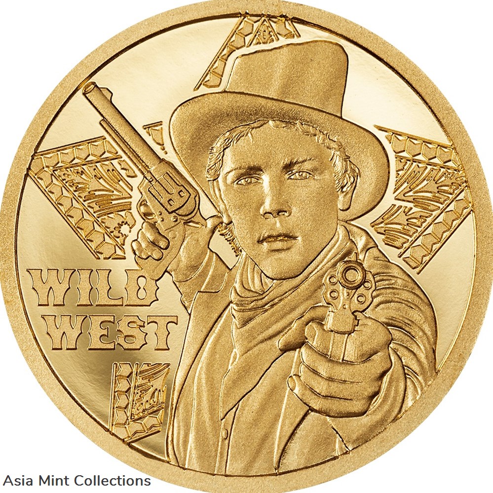 2024 Cook Islands Legends Wild West 0.5g Gold Proof Coin coins ingots bullion ingot 2024 cook islands legends wild west 0 5g gold proof coin