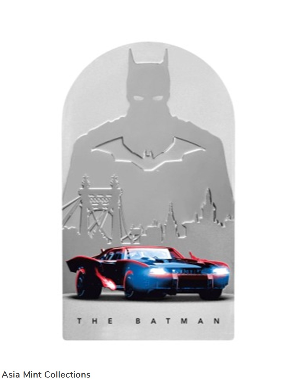 2022 Niue DC Comics The Batman Movie Poster Silver Proof $2 Coin Batmobile OGP coins ingots bullion 2022 niue dc comics the batman movie poster silver proof 2 coin batmobile ogp