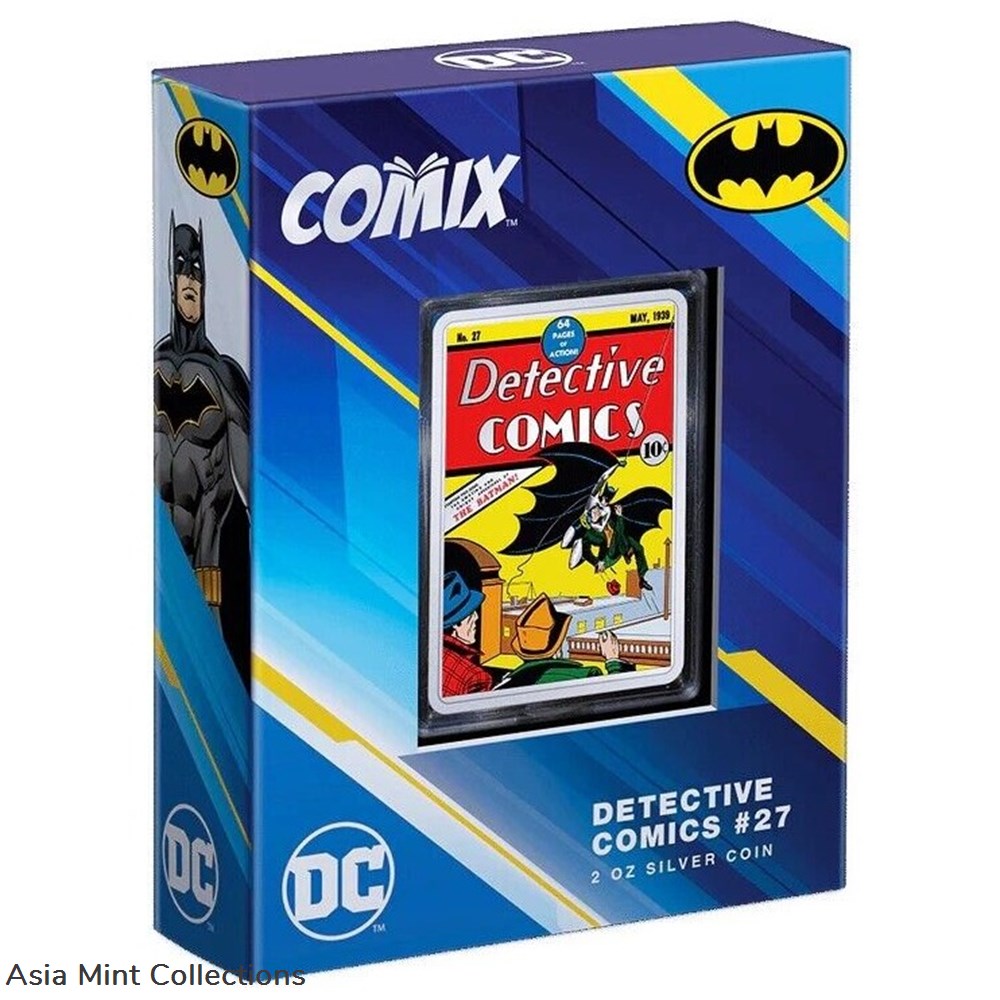 2023 - 2 oz Niue Proof - BATMAN The Case of the Chemical Syndicate - Detective Co 2 medals 2023 2 oz niue proof batman the case of the chemical syndicate detective co