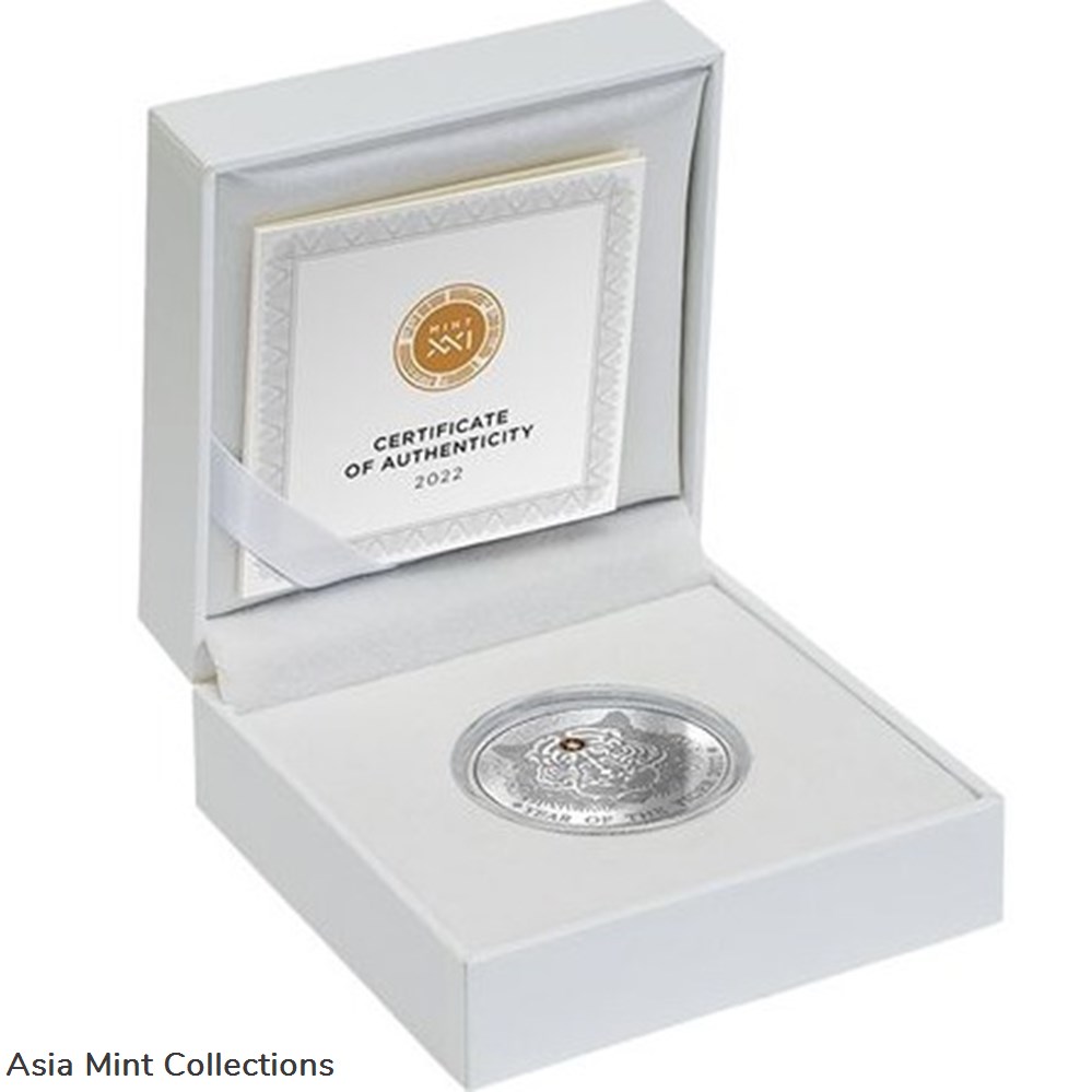2022 - Year of the Tiger Lunar Year 1/2 oz Proof Silver Coin 2 Cedis Republic of Ghana 3 coins ingots bullion 2022 year of the tiger lunar year 1 2 oz proof silver coin 2 cedis republic of ghana
