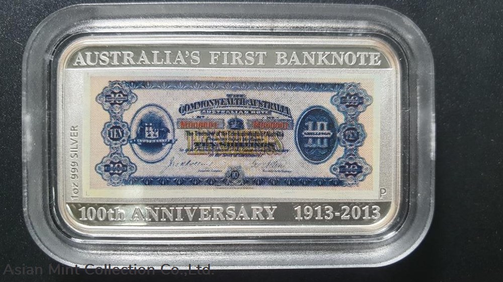 2013 "100th Anniversary of Australia's First Bank Note" 1oz Silver Proof Coin & Stamp Set coins ingots bullion 2013 100th anniversary of australia s first bank note 1oz silver proof coin stamp set