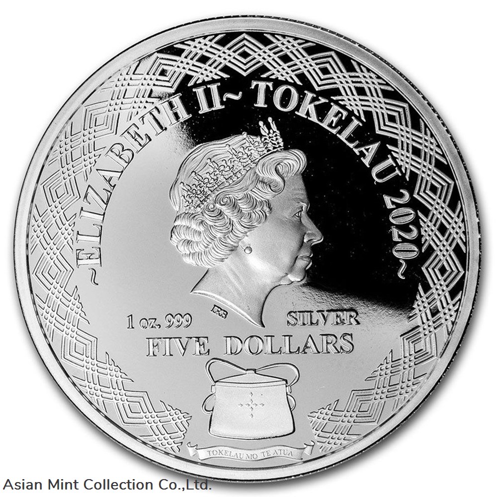 2020 - 1 oz $5 NZD Tokelau Silver Flying Fish Hahave Coin BU coins ingots bullion 2020 1 oz 5 nzd tokelau silver flying fish hahave coin bu