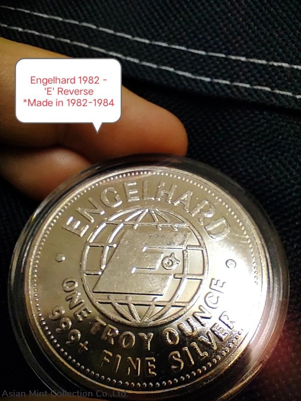 1982 Engelhard Prospector 1oz Silver Round – "E" Reverse 4 coins ingots bullion coin 1982 engelhard prospector 1oz silver round e reverse