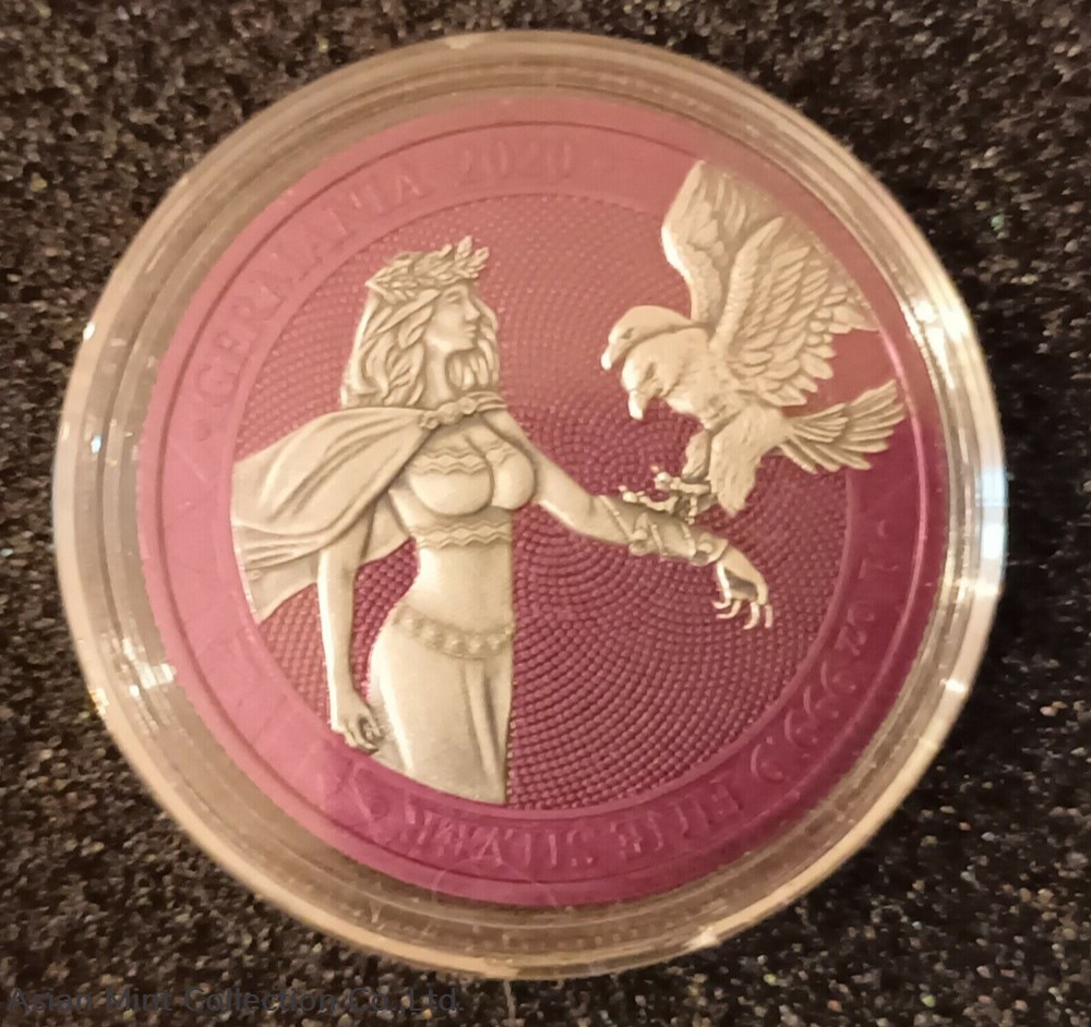 coins ingots bullion coin 2020 germany 5 marks space pink edition 1 oz silver