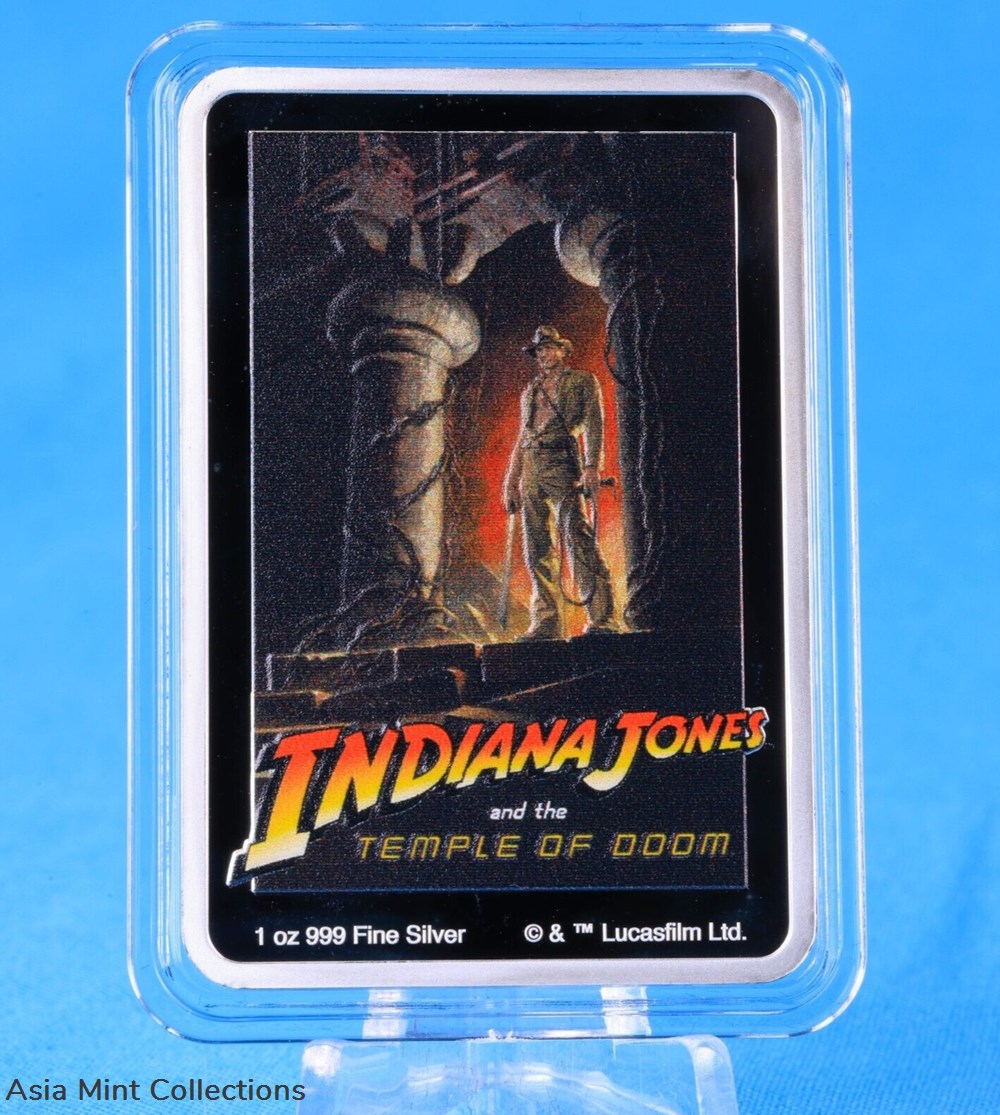 2023 - Indiana Jones ™ Tempel des Todes™ 1 Oz Silber Color Niue 2 $ mit OVP 4 coins ingots bullion silver coin 2023 indiana jones tempel des todes 1 oz silber color niue 2 mit ovp