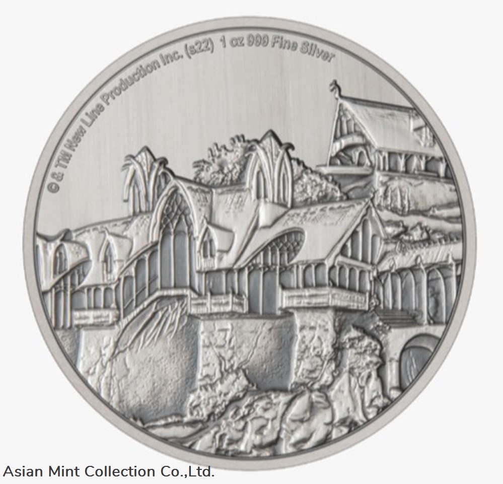2022 THE LORD OF THE RINGS - RIVENDELL 1oz .999 Silver Coin OGP coins ingots bullion 2022 the lord of the rings rivendell 1oz 999 silver coin ogp