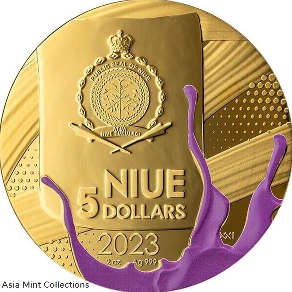 2023 - Pop Art Mona Lisa 2 oz Proof Silver Coin 5$ Niue 5 coins ingots bullion 2023 pop art mona lisa 2 oz proof silver coin 5 niue