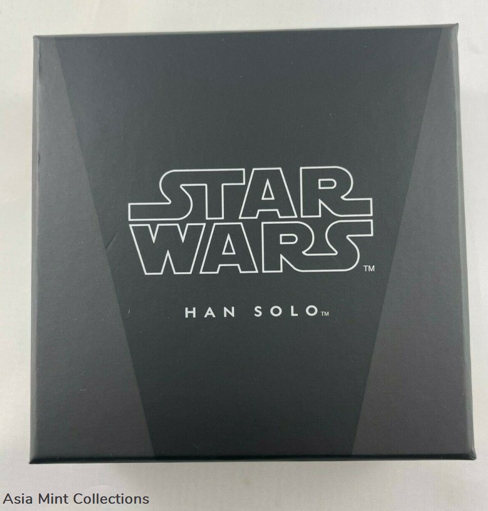 2016 Han Solo - 1oz .999 Silver Proof Coin - NZ Mint - Issue of Niue 4 coins ingots bullion 2016 han solo 1oz 999 silver proof coin nz mint issue of niue
