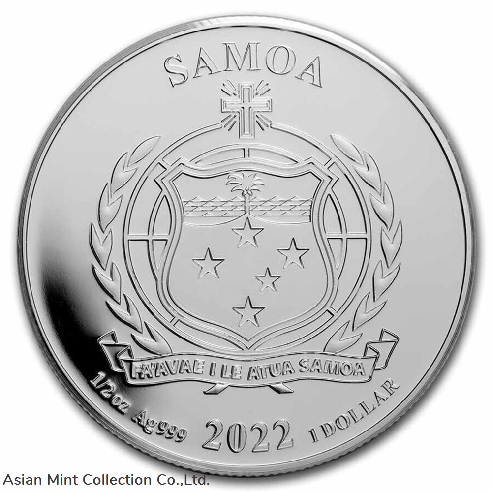 2022 - Justice League: Green Lantern 1/2 oz Silver Samoa 2 coins ingots bullion coin 2022 justice league green lantern 1 2 oz silver samoa