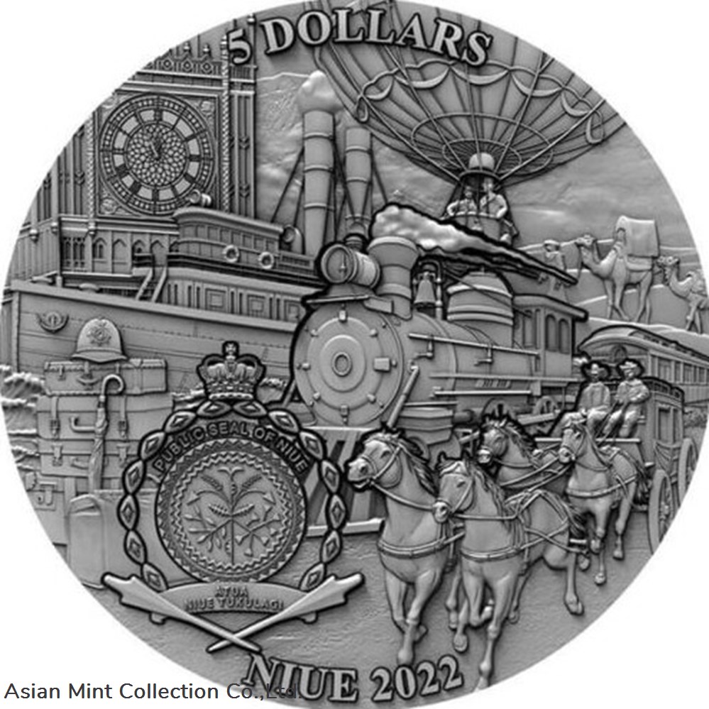 coins ingots bullion 2022 around the world in 80 days 150th anniversary 3 oz silver coin 5