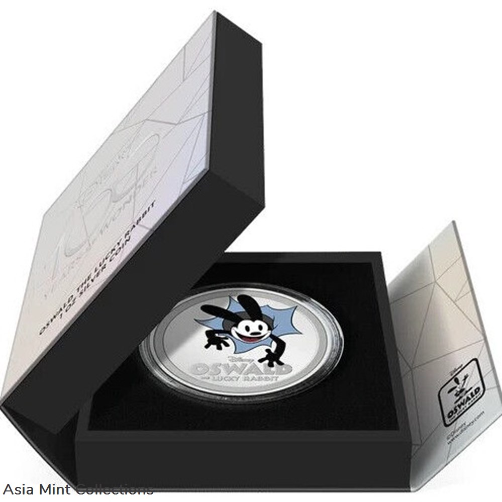 2023 Disney 100 Years of Wonder – Oswald the Lucky Rabbit 1oz Silver Coin 4 coins ingots bullion 2023 disney 100 years of wonder oswald the lucky rabbit 1oz silver coin