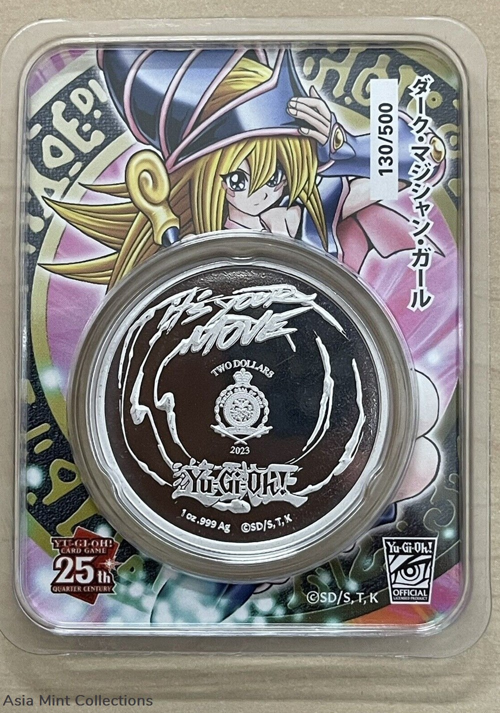 2023 Dark Magician GIRL Niue Yu-Gi-Oh! 1 oz Colorized Silver BU In TEP Mint 500 5 coins 2023 dark magician girl niue yu gi oh 1 oz colorized silver bu in tep mint 500