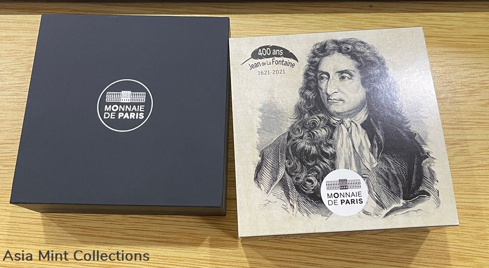 2021 - Jean de La Fontaine 400th anniversary 4 art antiquities bronzes 2021 jean de la fontaine 400th anniversary