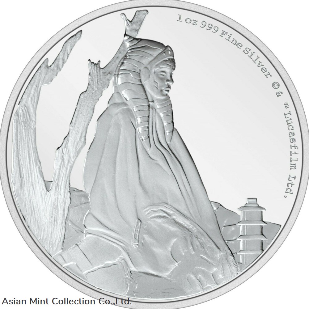 coins ingots bullion 2022 1 oz silver proof coin star wars classic ahsoka tano