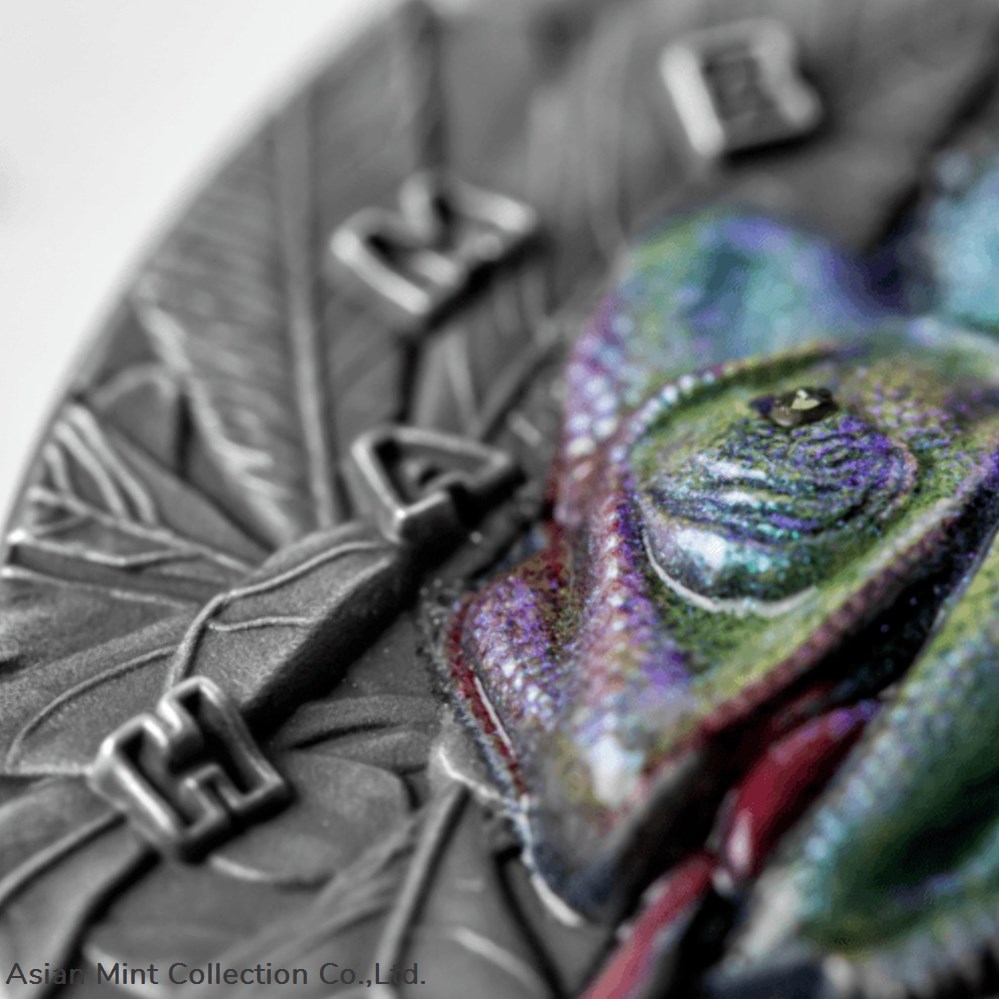 2021 Niue Amazing Animals Chameleon 3oz Silver Coin 4 coins ingots bullion 2021 niue amazing animals chameleon 3oz silver coin