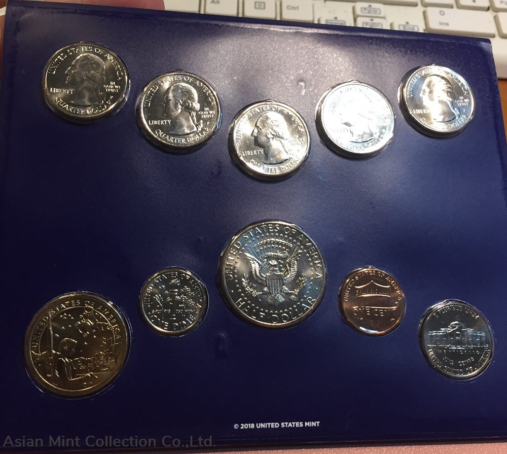2019 - United States Mint Uncirculated Coin Set Philadelphia Mint 4 coins world 2019 united states mint uncirculated coin set philadelphia mint