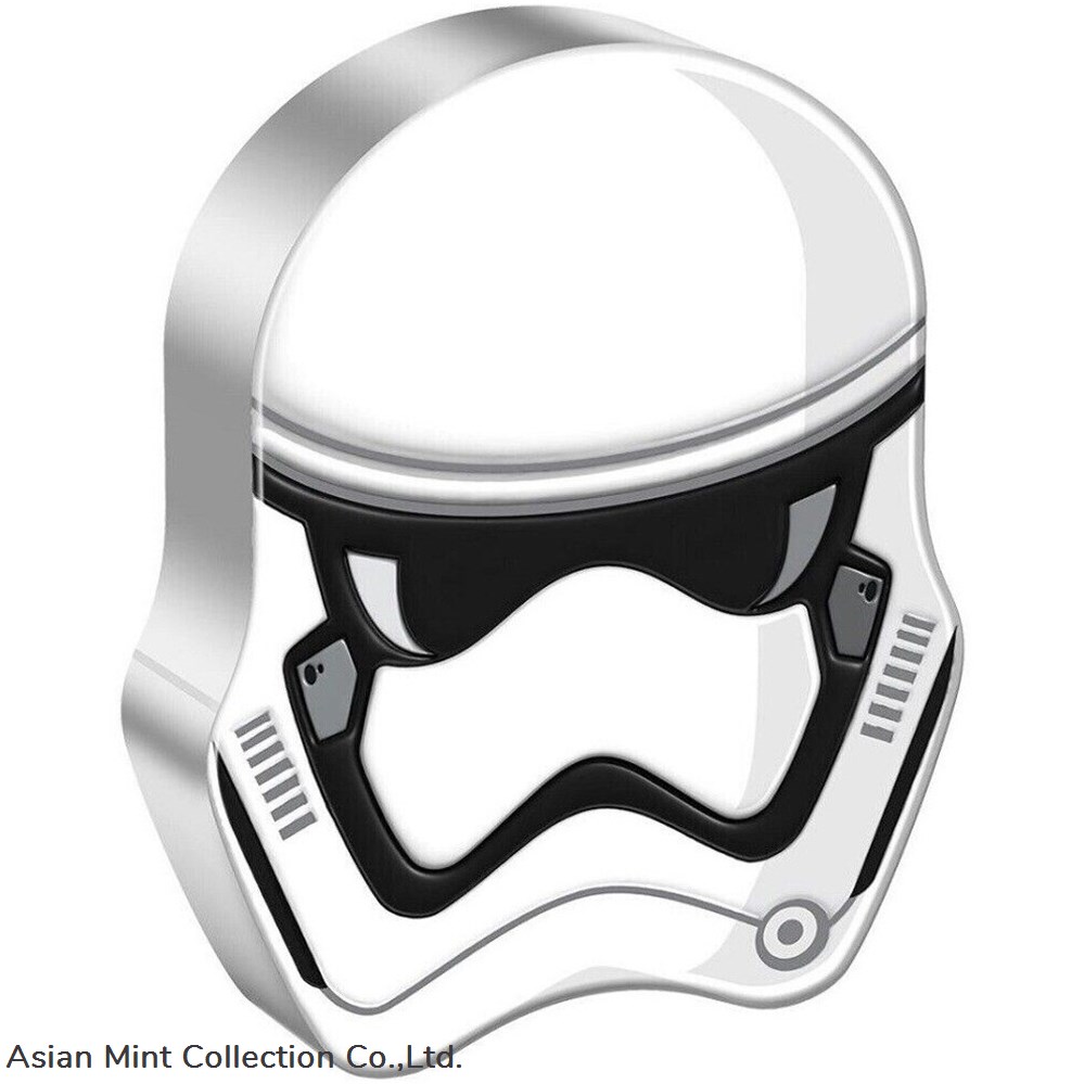 2022 Niue The Faces of the First Order Stormtrooper 1oz Silver Colored Proof Coin coins ingots bullion ingot 2022 niue the faces of the first order stormtrooper 1oz silver colored proof coin