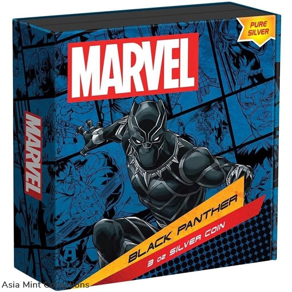 coins ingots bullion silver coin 2023 niue 10 black panther marvel classics 3 3 oz silber 999 pp mit ovp